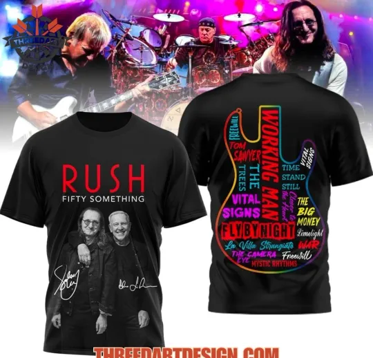 Discover Rush Fifty Something 2026 Tour 3D T-Shirt