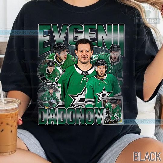 Discover Vintage Evgenii Dadonov shirt, Evgenii Dadonov Tee, Comfort colors Evgenii Dadonov Tee, Bootleg Rap tee, Dallas Youth Hockey Tee