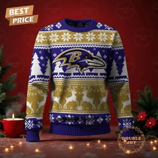 Discover Baltimore Football Merry Christmas 2025 Sweater All Sizes