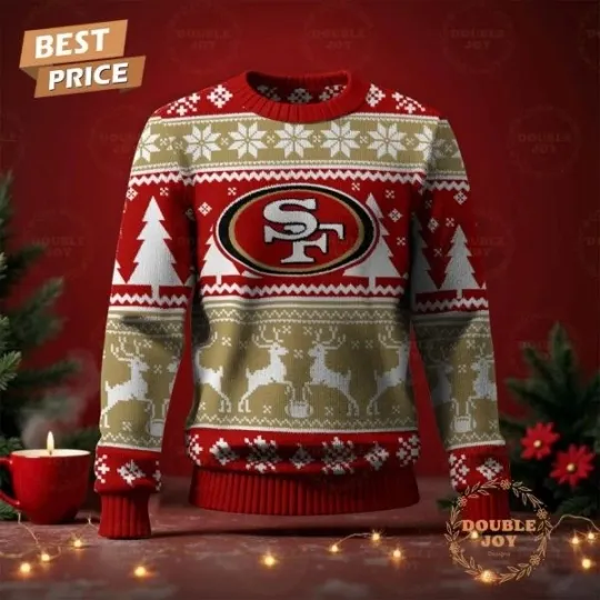 San Francisco Football Merry Christmas 2025 Sweater All Sizes