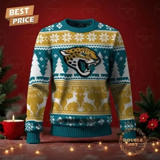 Discover Jacksonville Jaguar Merry Christmas 2025 Sweater All Sizes