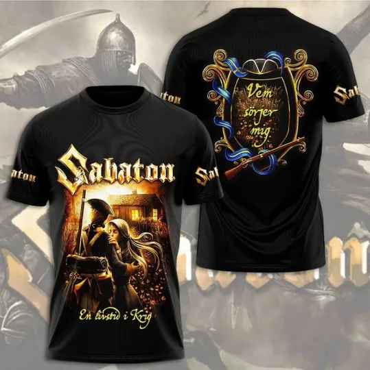 Discover Sabaton 3D T-Shirt Gift For Fans Full Sizes