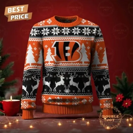 Discover Cincinnati Football Merry Christmas 2025 Sweater All Sizes