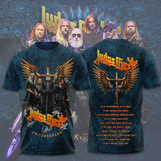 Judas Priest Faithkeepers European Tour 2026 3D Unisex T-Shirt
