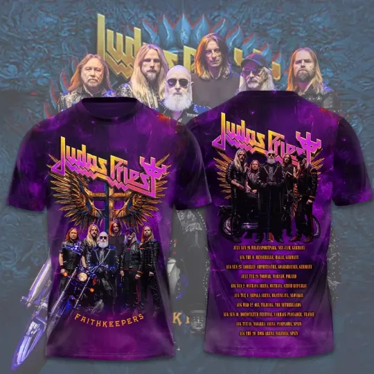 Discover Judas Priest Faithkeepers European Tour 2026 3D Unisex T Shirt