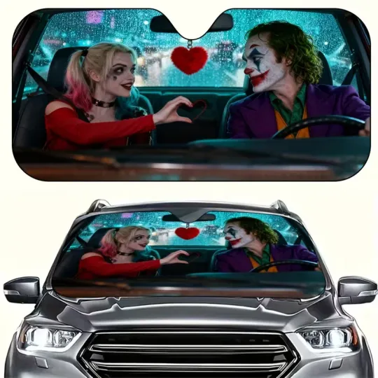 Discover Character Heart Superheroes Car Sun Shade, Car Sunshade, Trip Accessory