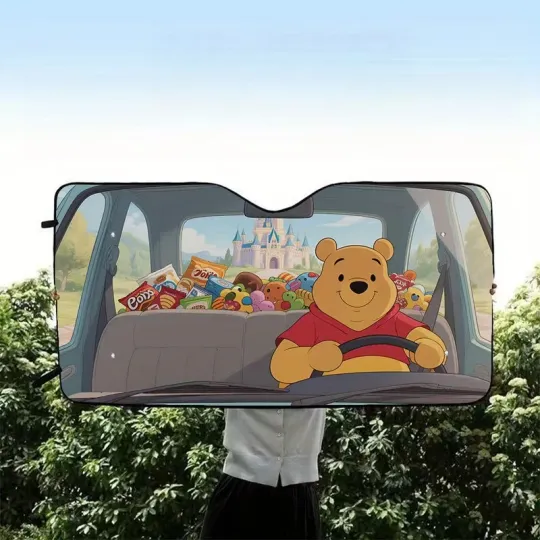 Discover A Single Disney Winnie The Pooh Cute Car Sun Shade, Car Sunshade, Trip Accessory