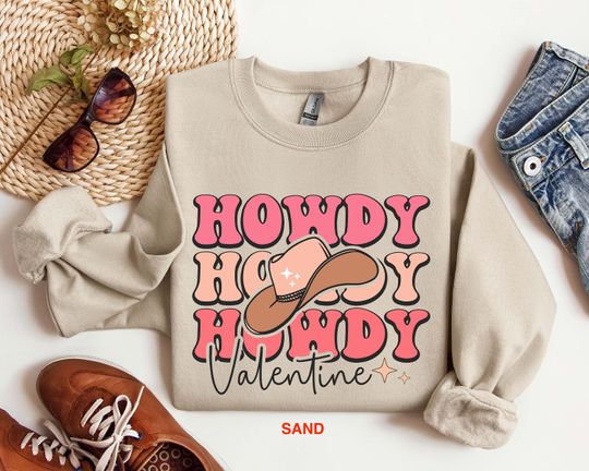 Discover Howdy Valentine Shirt, Country Valentine Shirt, Valentines Day Sweatshirt, Skull Valentines Day Shirt, Cowboy Valentines Day Sweatshirt