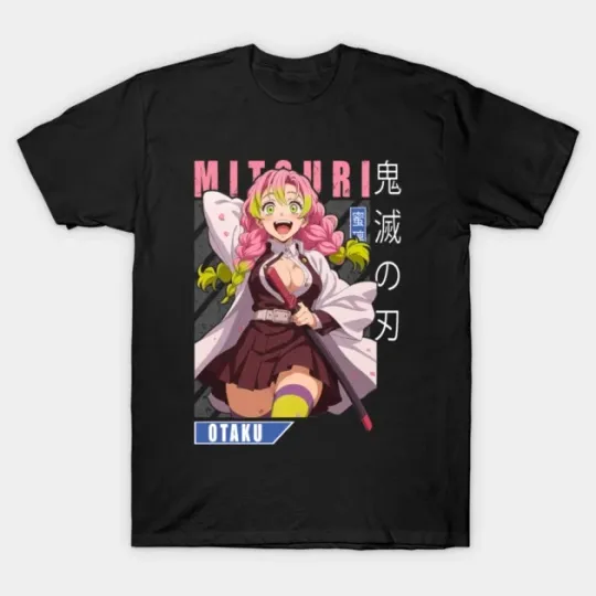 Mitsuri Kanroji Waifu Shirt, Kimetsu No Yaiba Anime Manga Senpai T-Shirt