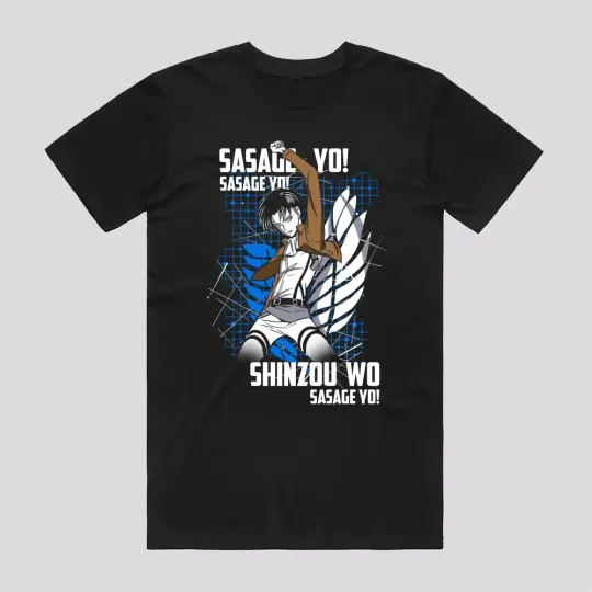 Discover Anime Captain Levi Attack T-Shirt, Gift For Friends, For Kids