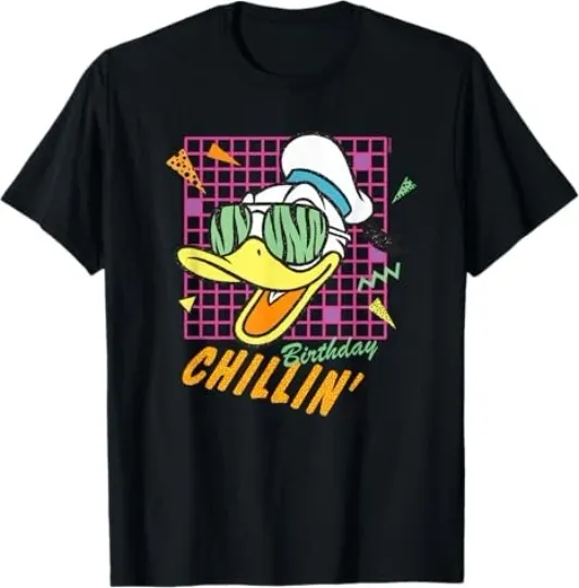Discover Disney Donald Duck Retro 1980s Birthday Chillin' T-Shirt