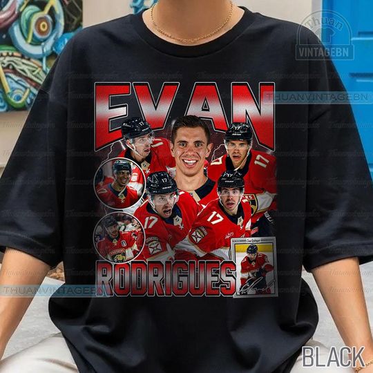 Discover Vintage Evan Rodrigues shirt, Evan Rodrigues Tee, Comfort colors Evan Rodrigues Tee, Bootleg Rap tee, Florida Youth Hockey Tee