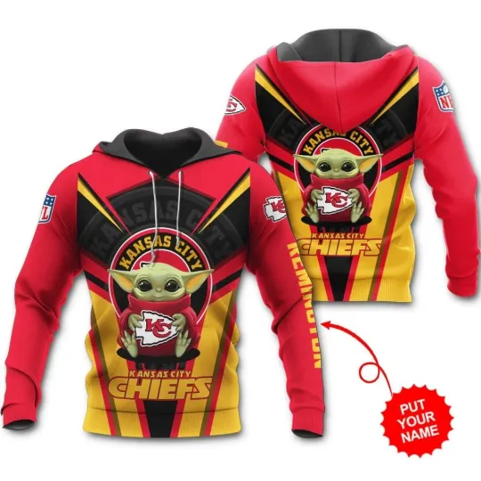 Personalized Kansas City Football Team Chiefss 3D Hoodie, Unisex Adults S-5XL
