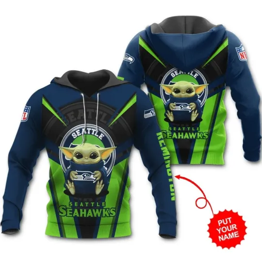 Discover Personalized Seattle Football Team Seahawkss 3D Hoodie, Unisex Adults S-5XL
