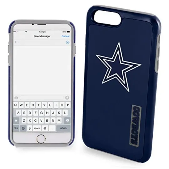 Discover FOCO football Dallas Cowboys Dual Hybrid Case For iPhone 8+, 7+, 6S+, 6+ (5.5")
