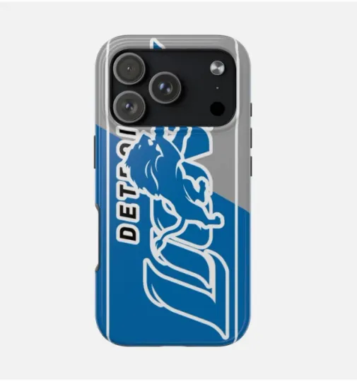Detroit Lions Tough Phone Case football Sport Fan Gift iPhone13 - 17 Pro Max