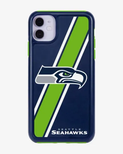 FOCO football Seattle Seahawks&nbsp;Dual Hybrid Impact Case For iPhone 11 & XR (6.1")