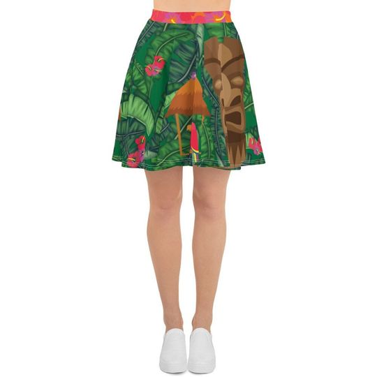Discover Tiki Running Costume Skater Skirt