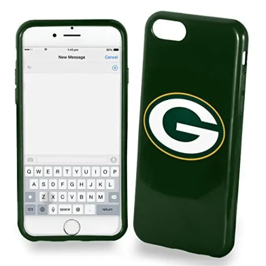FOCO football Green Bay Packers Soft Case for iPhone SE (2022), (2020), 8, 7 (4.7")