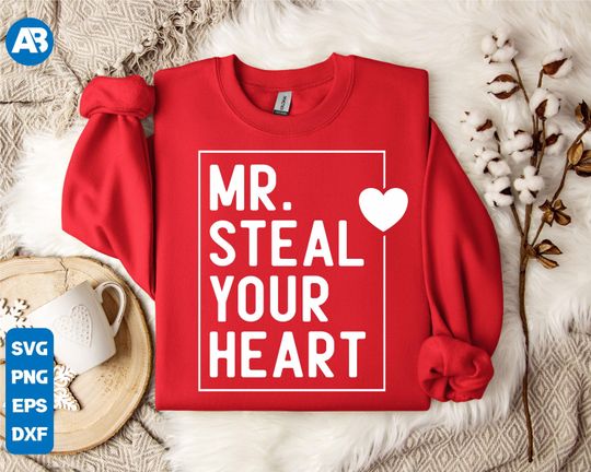 Discover Mr Steal Your Heart Svg, Boys Valentine Svg, Kids Valentine Svg, Valentine's Day Svg, Retro Valentine Svg, Valentine Shirt Svg