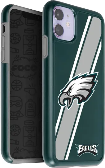 Discover FOCO football Philadelphia Eagles Dual Hybrid Case for iPhone 11 & XR (6.1")