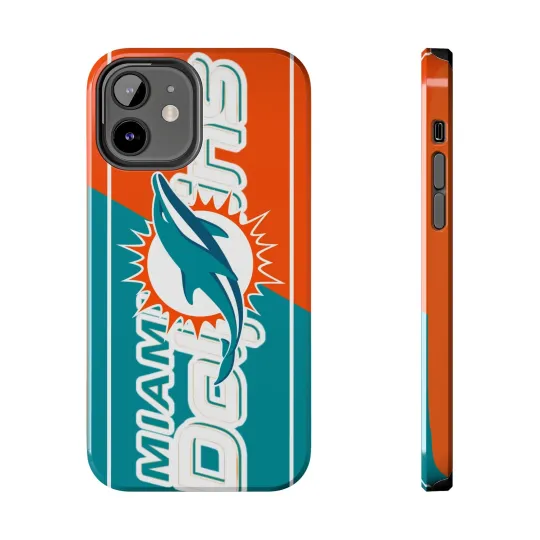 Miami Dolphins Tough Phone Case football Sport Fan Gift Protective Phone Cover