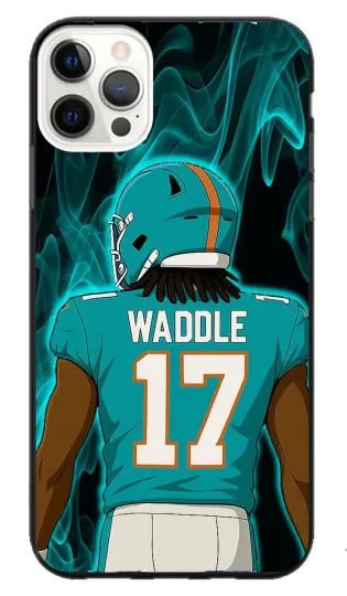 Jaylen Waddle iPhone Case & Galaxy Case Football Miami Dolphins Cover