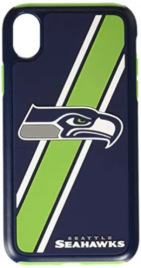 FOCO football Seattle Seahawks Dual Hybrid Case for Apple iPhone XR (6.1")