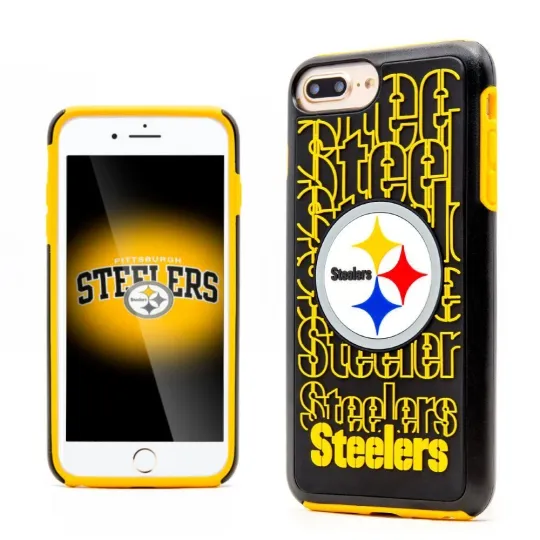Discover FOCO football Pittsburgh Steeler Repeat Case for iPhone 8+, 7+, 6+ & 6S+ (5.5")