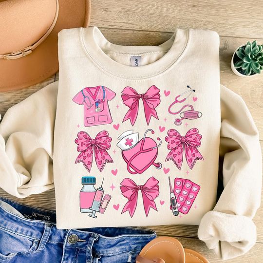 Discover Pink Valentine Nurse Png, Valentine Nurse Coquette Png, Cupids Favorite Nurse Png, Nurse Valentines Shirt Design, Valentines Day PNG