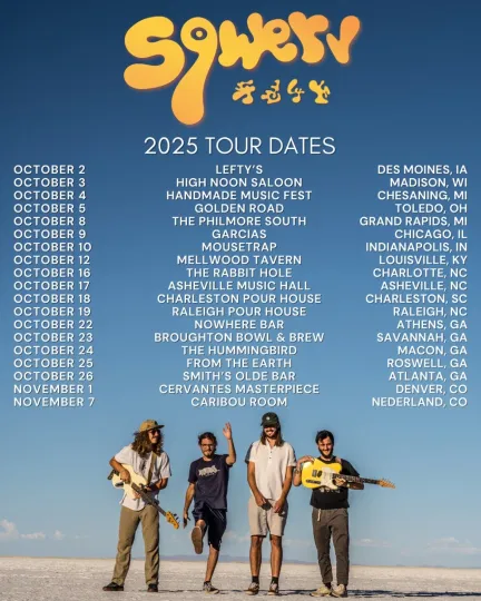 Discover Squarev 2025 Tour Poster Rock Band Wall Art