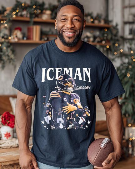 Iceman Caleb Williams T-Shirt, Chicago Bears Apparel, Caleb Bear Football Tees