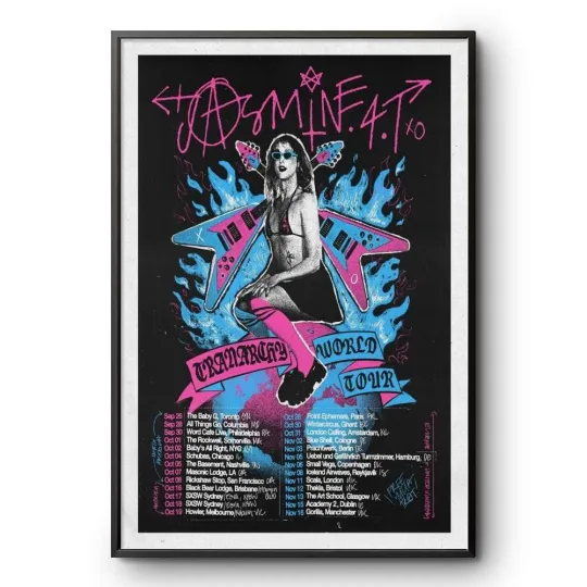 Discover Jasmine 4 World Tour 2025 Vertical Poster