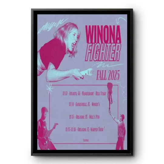 Discover Winona Fighter Fall New Tour 2025 Vertical Poster