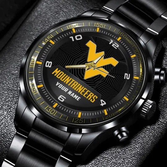 Discover West Virginia Mountaineers Stainless Steel Watch