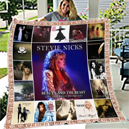 Stevie Nicks Album Cover Fleece Blanket