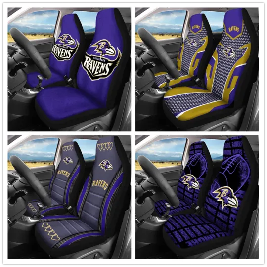 Discover Car Seat Cover Personalized Nonslip Seat Protector for Baltimore Football