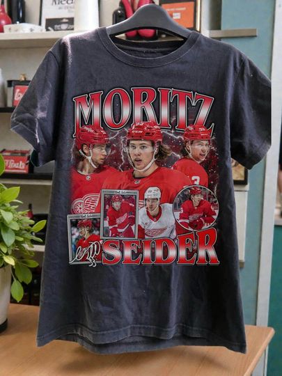 Discover Limited Moritz Seider Shirt Ice Hockey American Professional Hockey Championship Sport Merch Shirt Graphic Tee Gift Fans