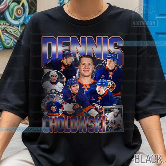 Discover Vintage Dennis Cholowski shirt, Dennis Cholowski Tee, Comfort colors Dennis Cholowski Tee, Bootleg Rap tee, New York Youth Hockey Tee