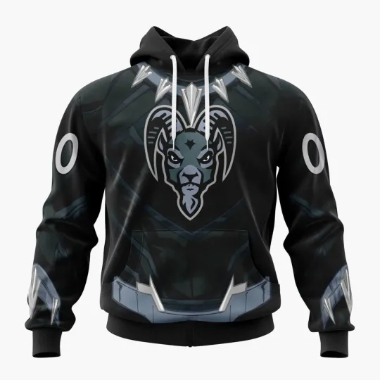 Personalized New Mexico Goatheads Hoodie Special Black Panther