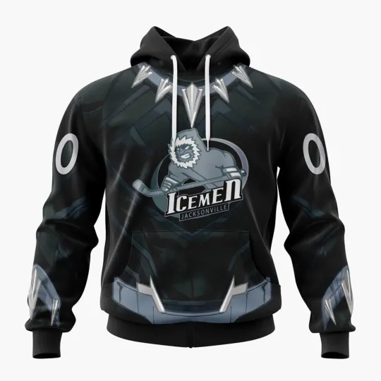 Discover Personalized Jacksonville Icemen Hoodie Special Black Panther