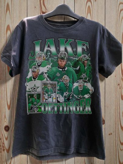 Discover Jake Oettinger Shirt Ice Hockey American Professional Hockey Championship Sport Merch Vintage Shirt Graphic Tee Gift Fans