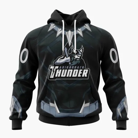 Personalized Adirondack Thunder Hoodie Special Black Panther