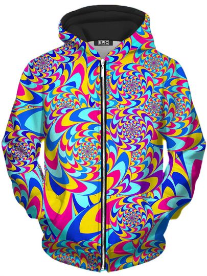 Discover Psychedelic 3d Print Zipper Hoodies Sweatshirts Men Women Casual Hooded Oversized Hoodie Kids Zip Up Sweatshirts Tracksuits
