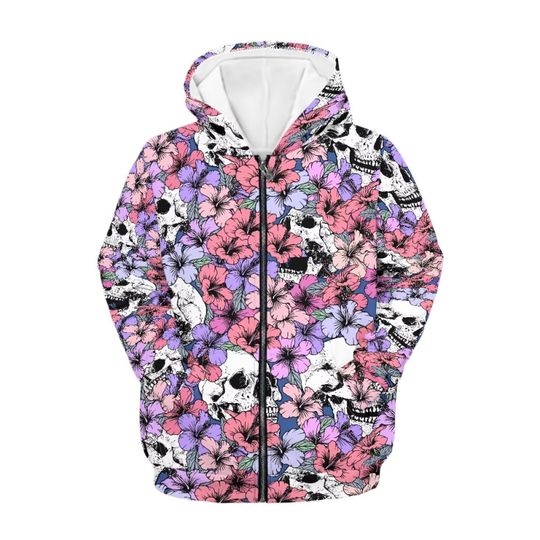 Discover Fashion Flower Plants Graphic Zip Up Hoodies Men Women Clothing 3D Print Cute Animal Coats Harajuku Casual Oversize Kids Clothes