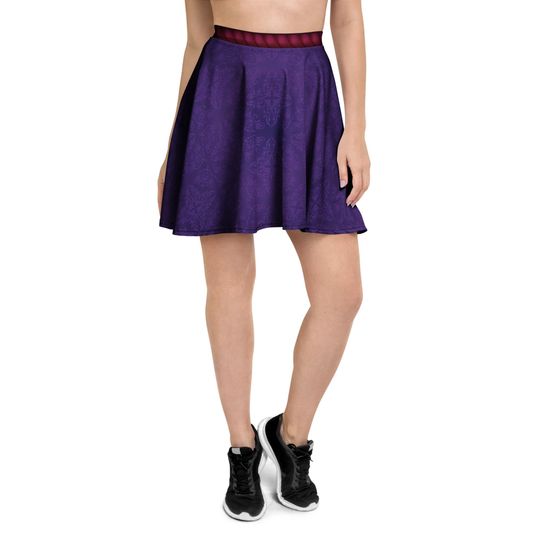 Discover The Evil Queen Running Costume Skater Skirt