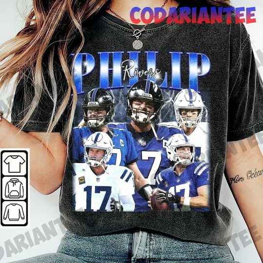 Discover Philip Rivers Football Shirt, Vintage 90s Sport Shirt, Philip Rivers Tee, Game Day Retro Shirt