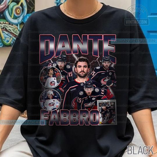 Discover Vintage Dante&nbsp;Fabbro shirt, Dante&nbsp;Fabbro Tee, Comfort colors Dante&nbsp;Fabbro Tee, Bootleg Rap tee, Columbus Youth Hockey Tee