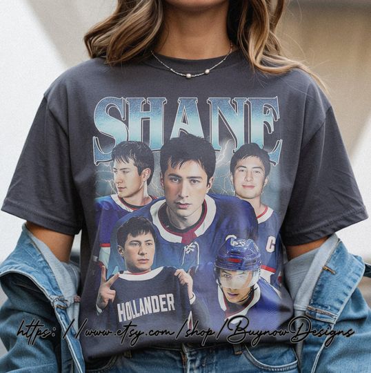 Discover Shane Hollander Vintage 90s Queer Hockey Fan T-Shirt