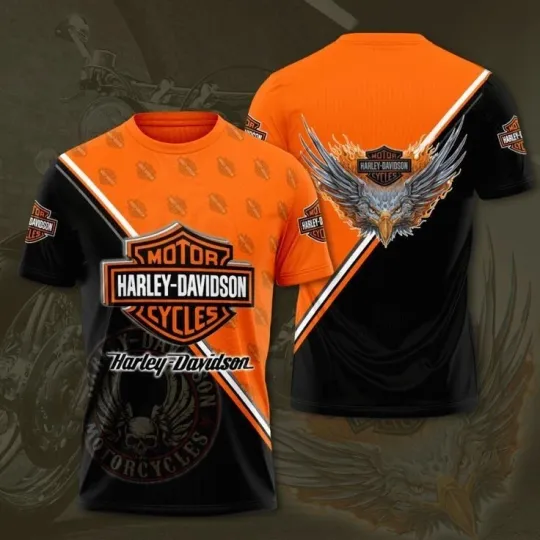 Discover H davidson Motorcycle 3D Printed Unisex T-Shirt